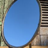 Metal mirror with duck legs