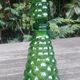 Small bubbled glass decanter from empoli -vintage rare made in italy, glassware 1970s/80s