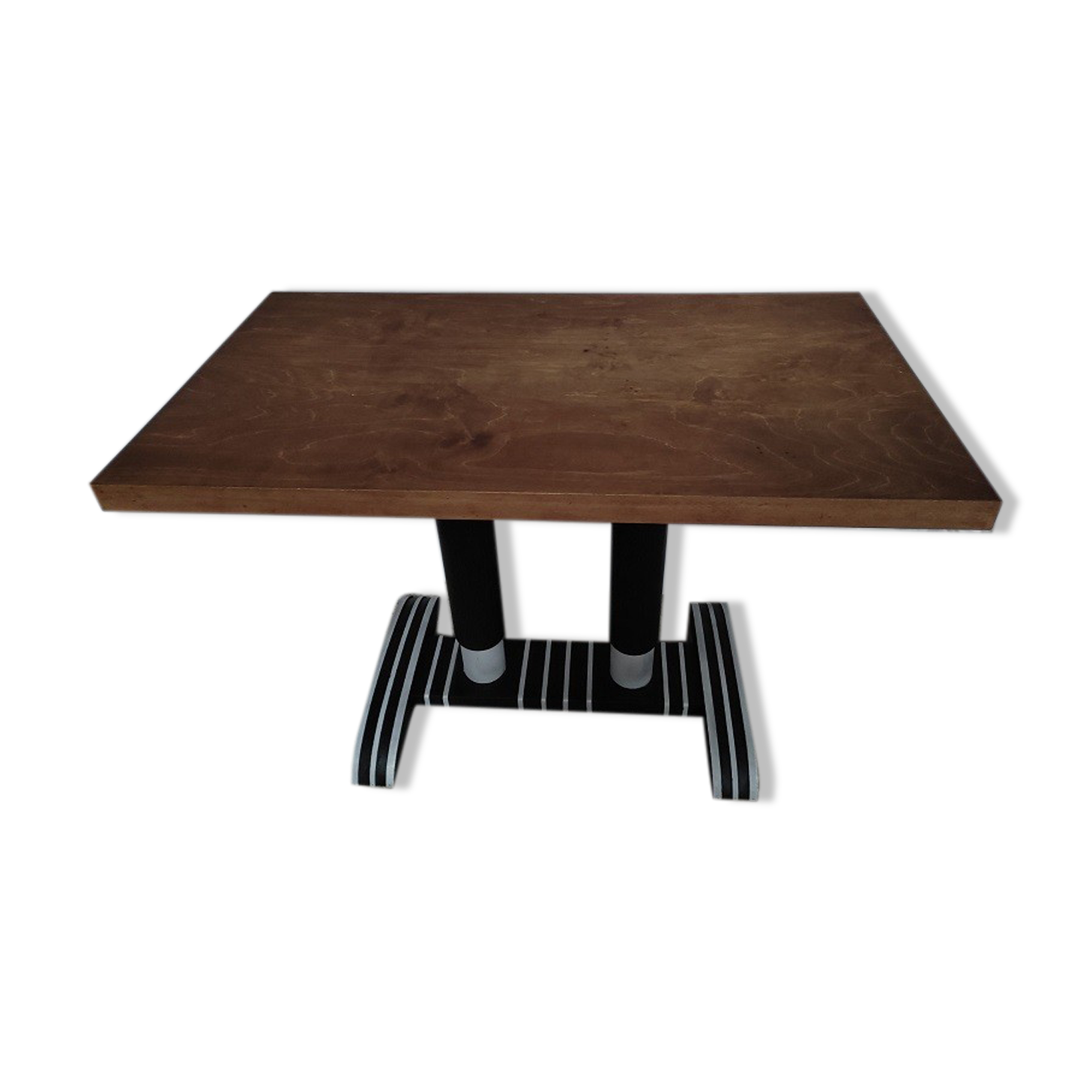 Solid wood table bistro restaurant art deco old vintage