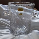 Valery Klein champagne bucket, numbered Baccarat crystal, brand new with certificate.