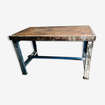 Workbench oak and metal