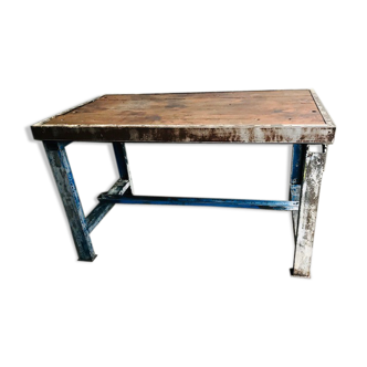 Workbench oak and metal