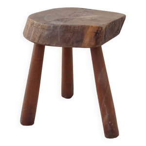 tabouret vintage bois