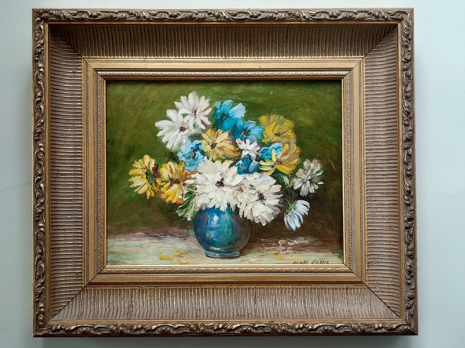 Oil painting : floral by Pearl Geddis