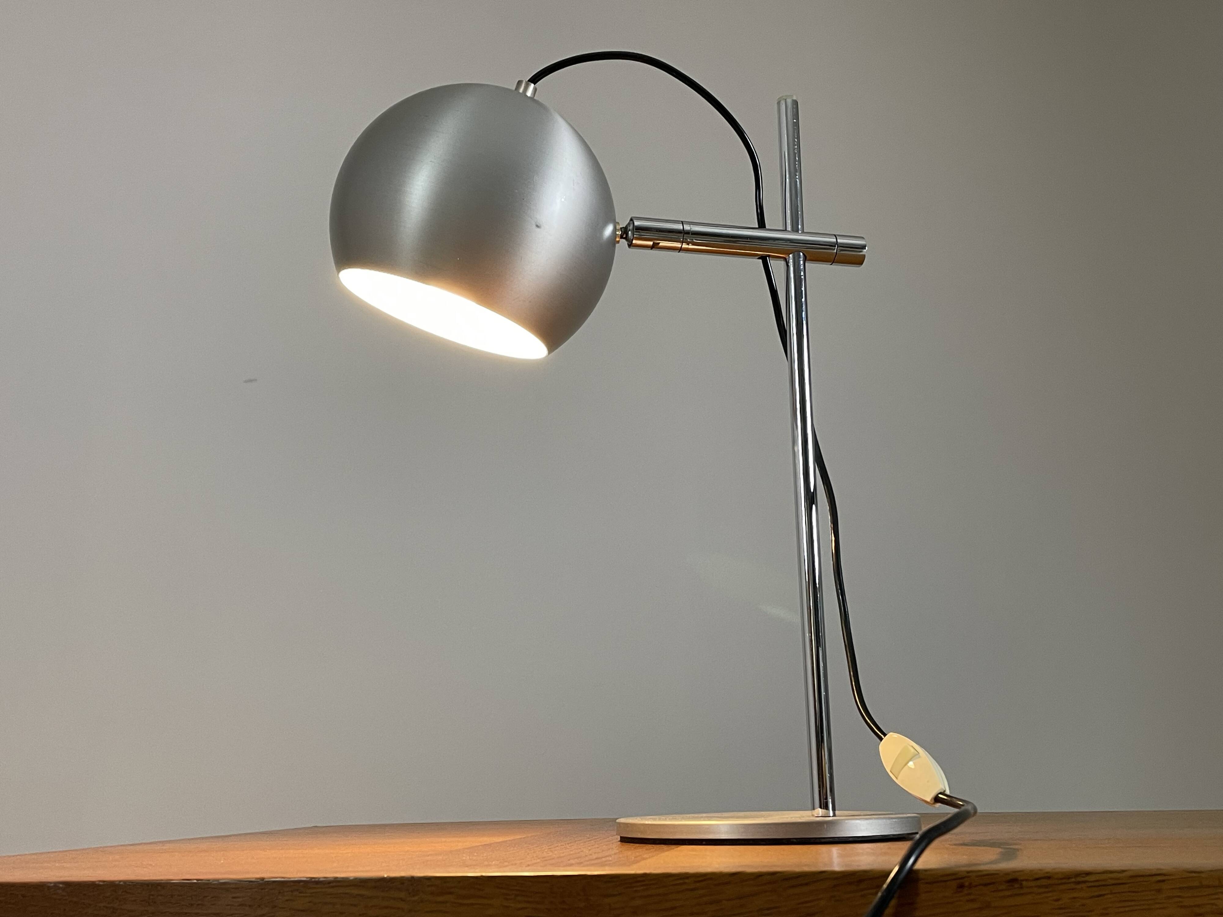 Vintage metal lamp from the 1970s