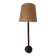 Vintage floor lamp from the 1950s, shade made of pig bladder.
