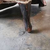 Velvet toad armchair