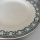 Lot 4 assiettes plate terre de fer bleu faïence ancienne - terre de fe