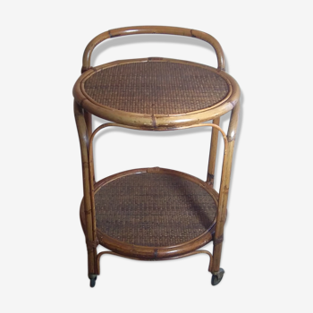 Service-bar roller 1960s rattan