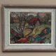 Swedish Oil on Canvas – “Cottage with a Red Roof” by Nils Grahmstad