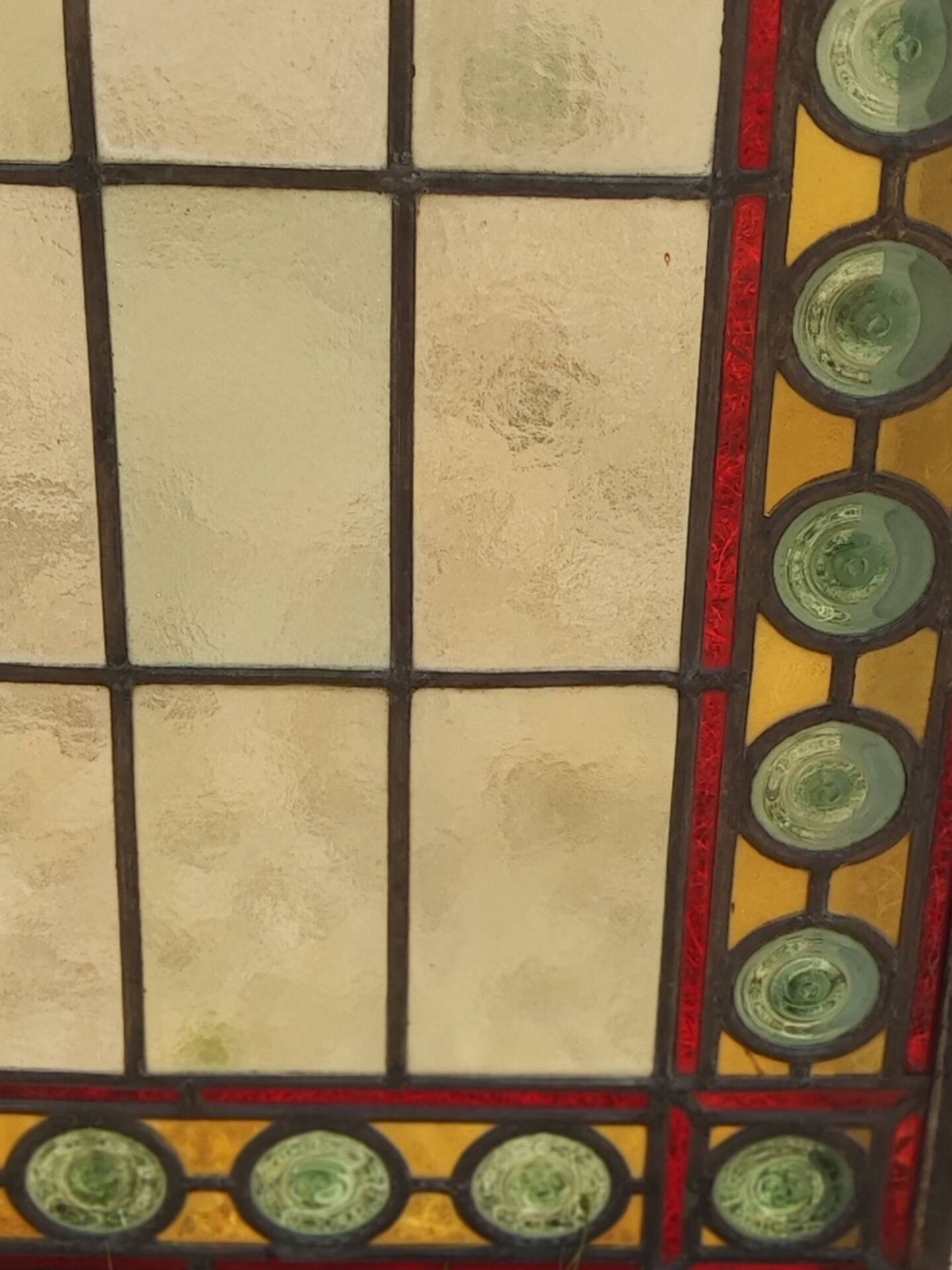 Old stained glass window