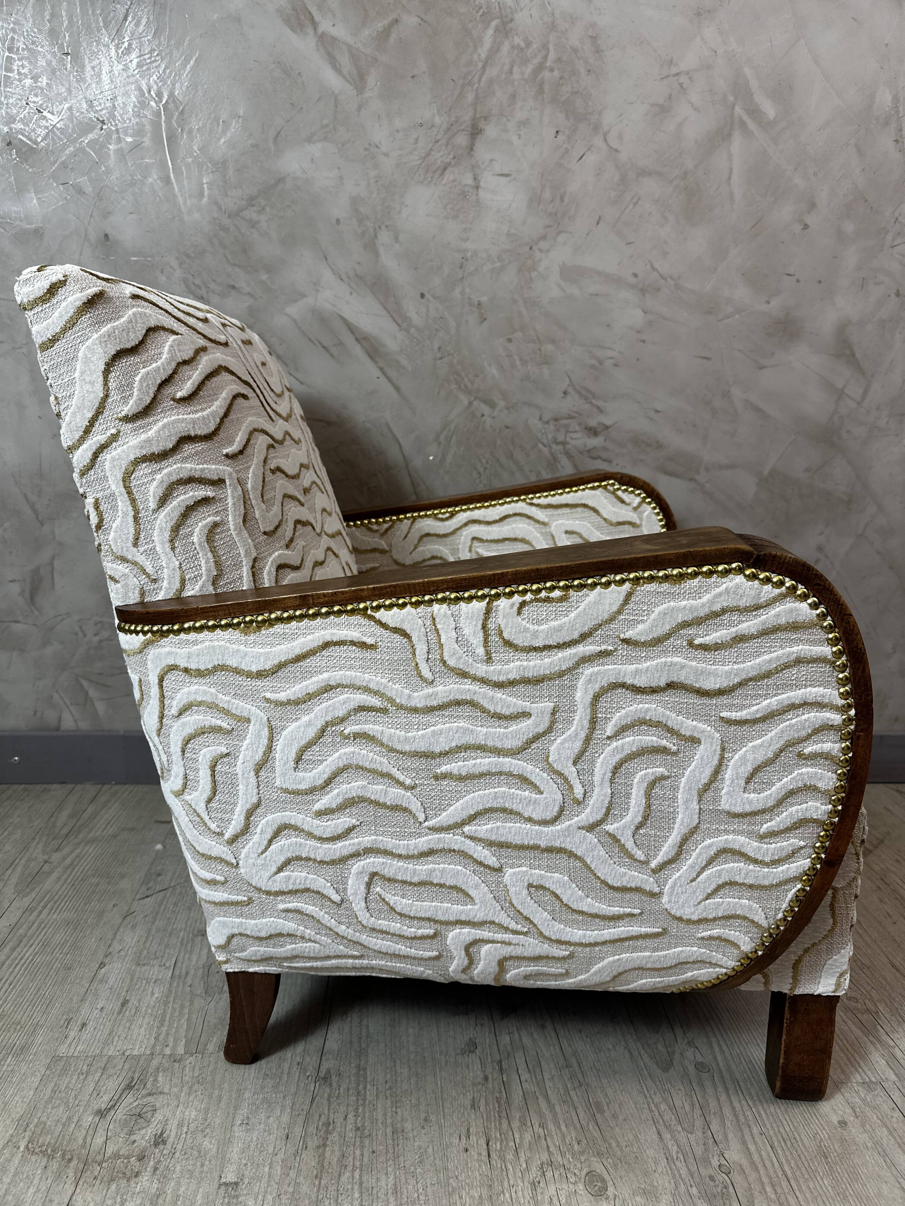 Art Deco armchair restored