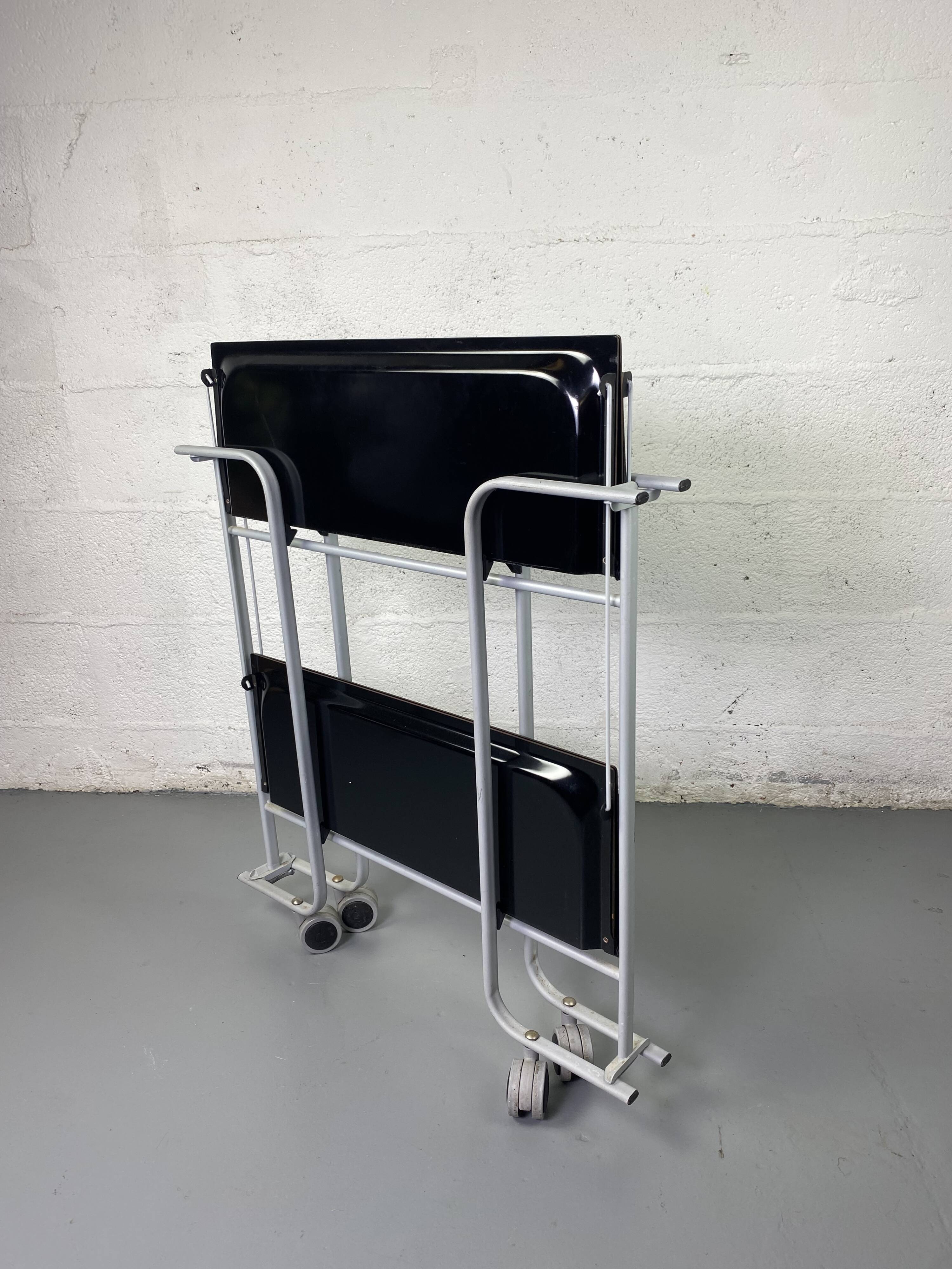 Vintage black Bauhaus folding server