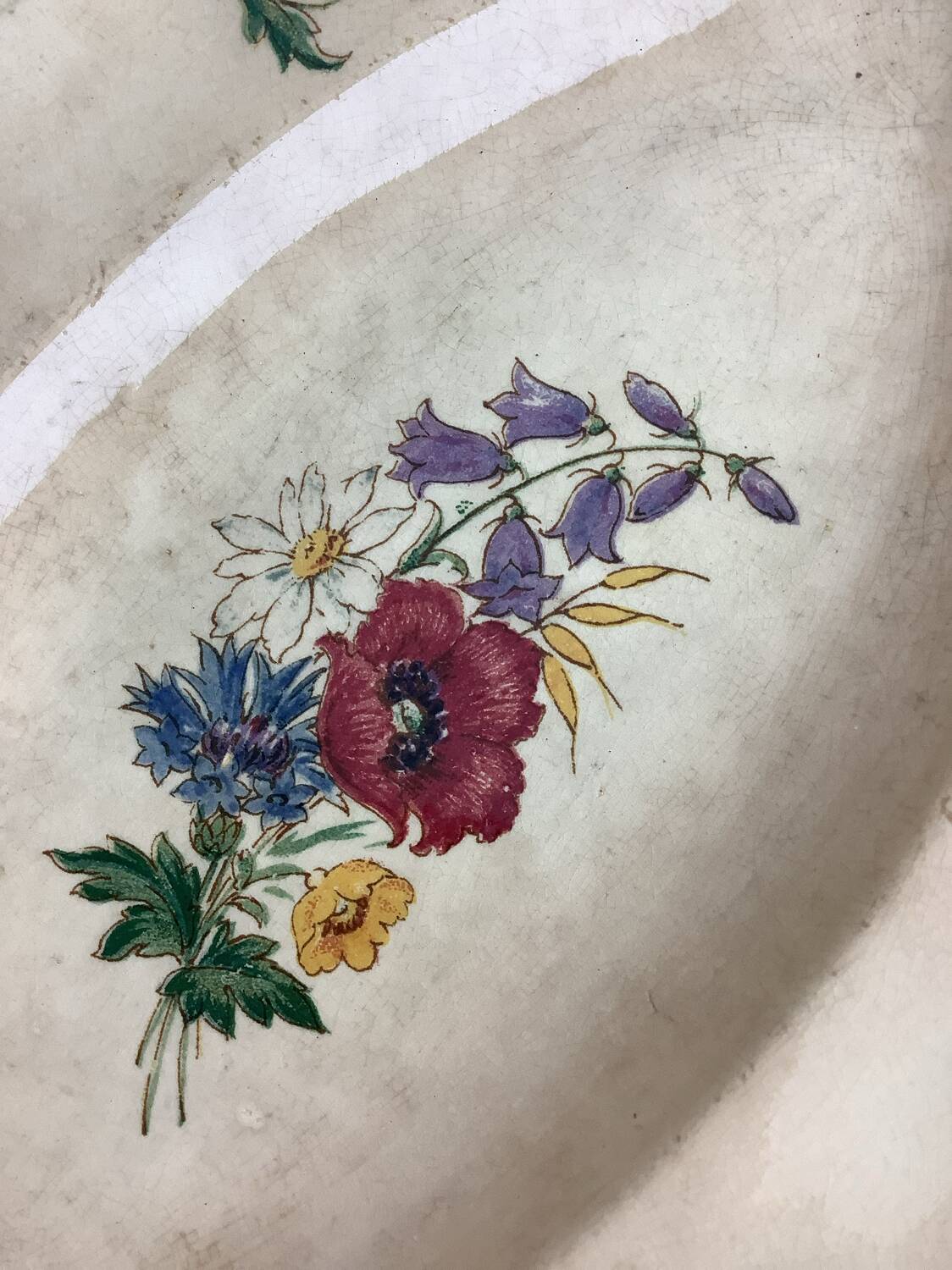 Old Sarreguemines platter