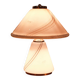Large Italian table lamp made of Murano glass.
