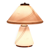 Large Italian table lamp made of Murano glass.