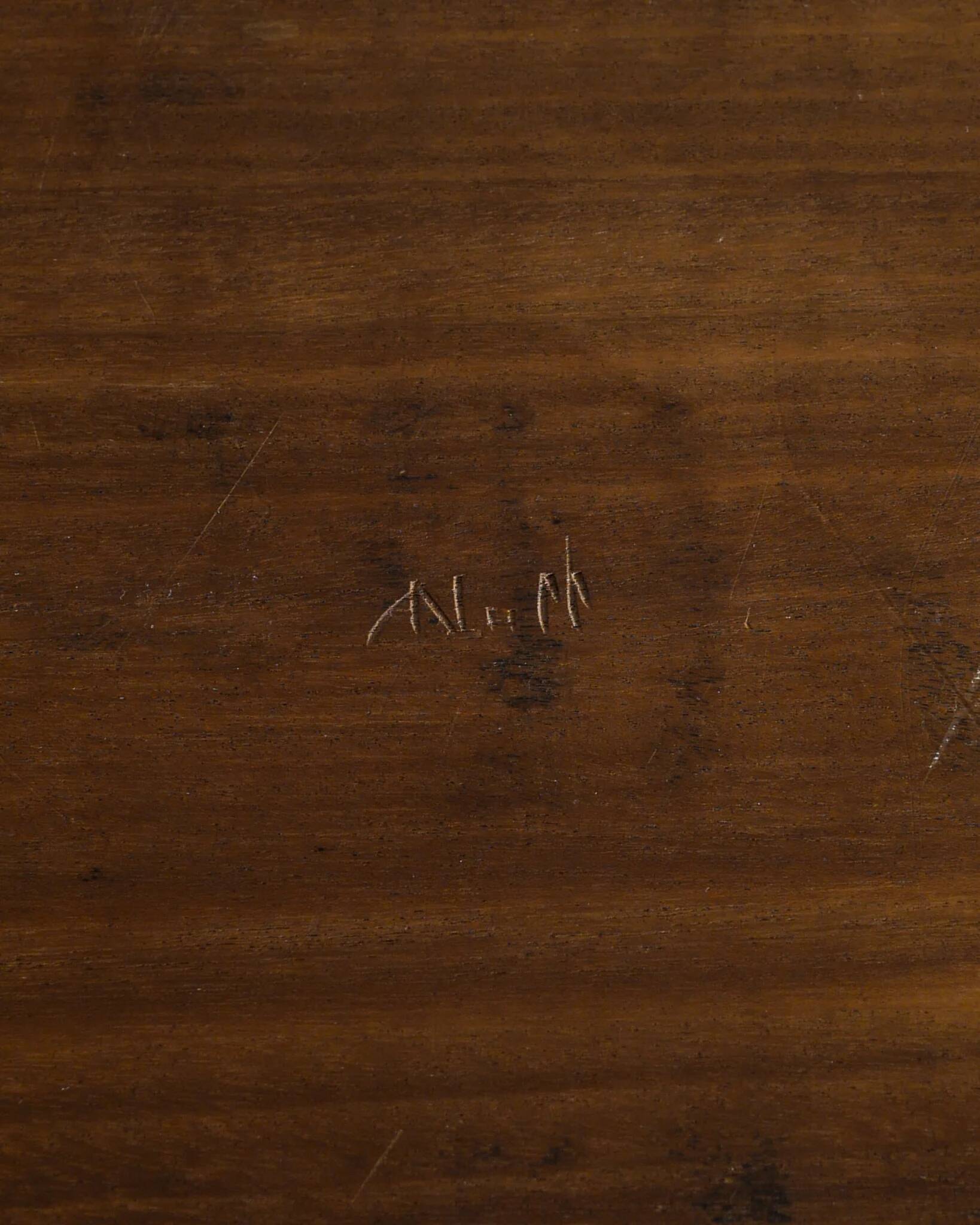 French Sculptural Wooden Tray by Alexandre Noll, 1950s