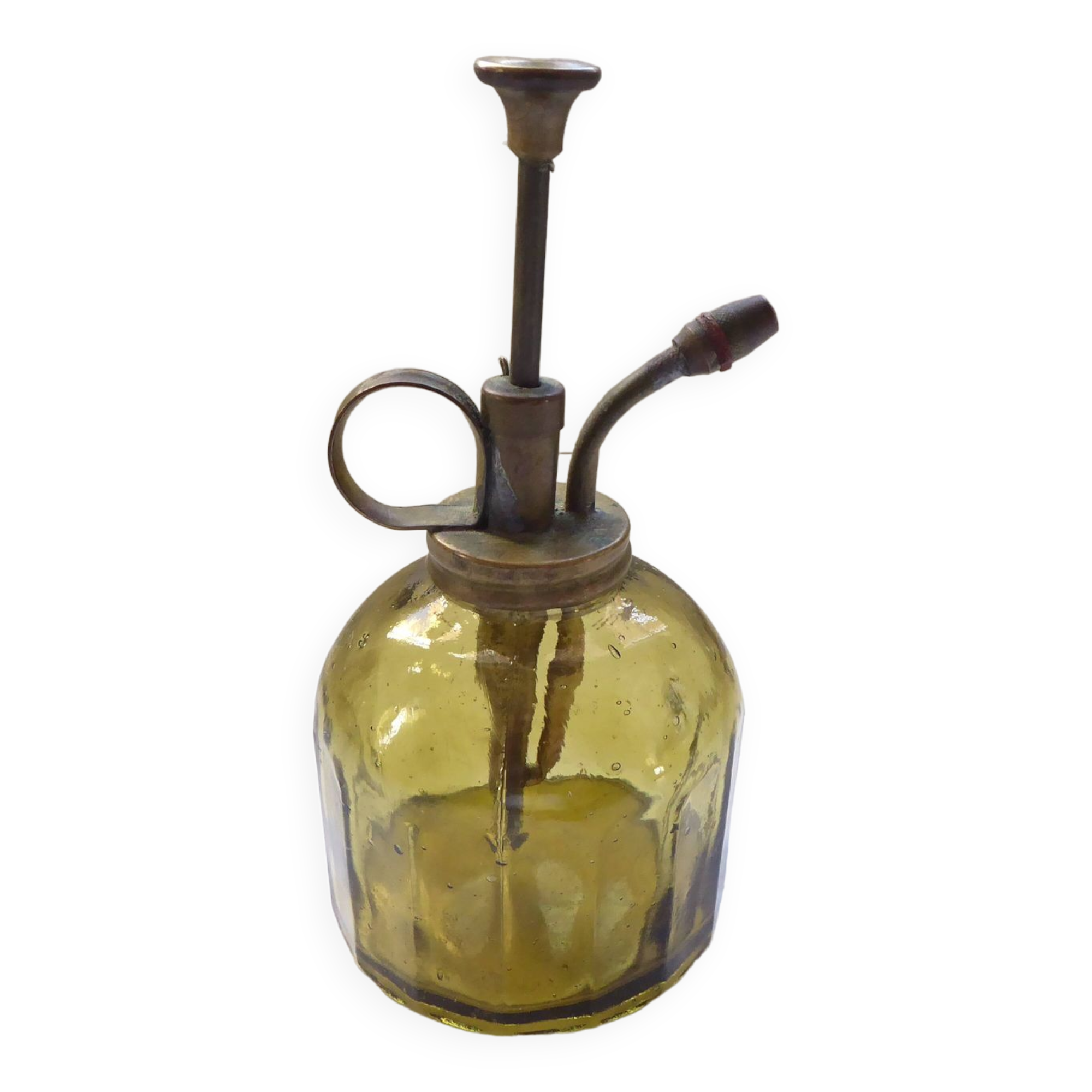 Old glass plant spray