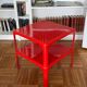 2 stackable tables Demetrio 45 by Vico Magistretti for Artemide