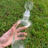 Set of 3 retro glass bottles