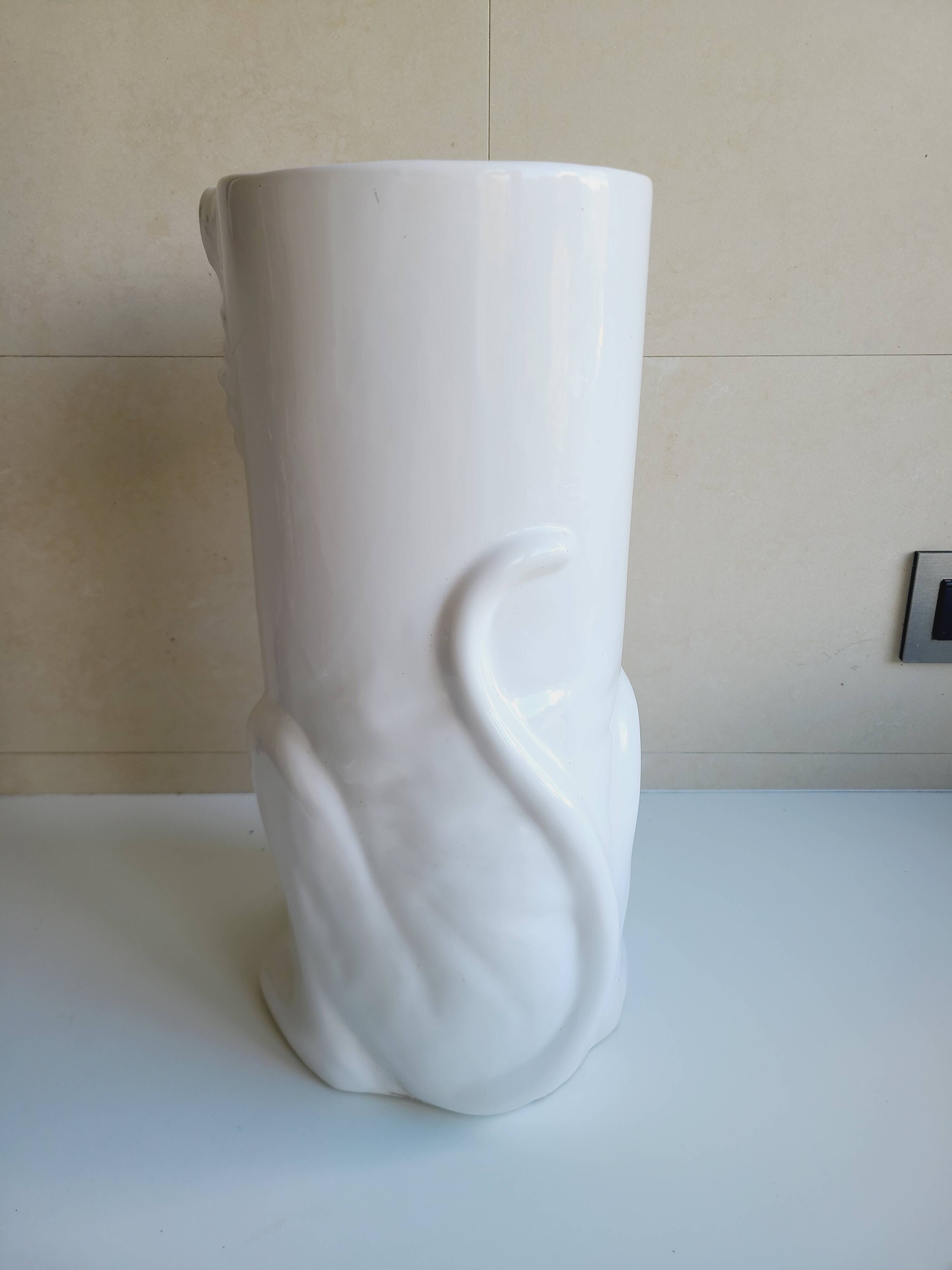 porte parapluie italien vintage en céramique