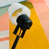 Vintage opaline designer floor lamp