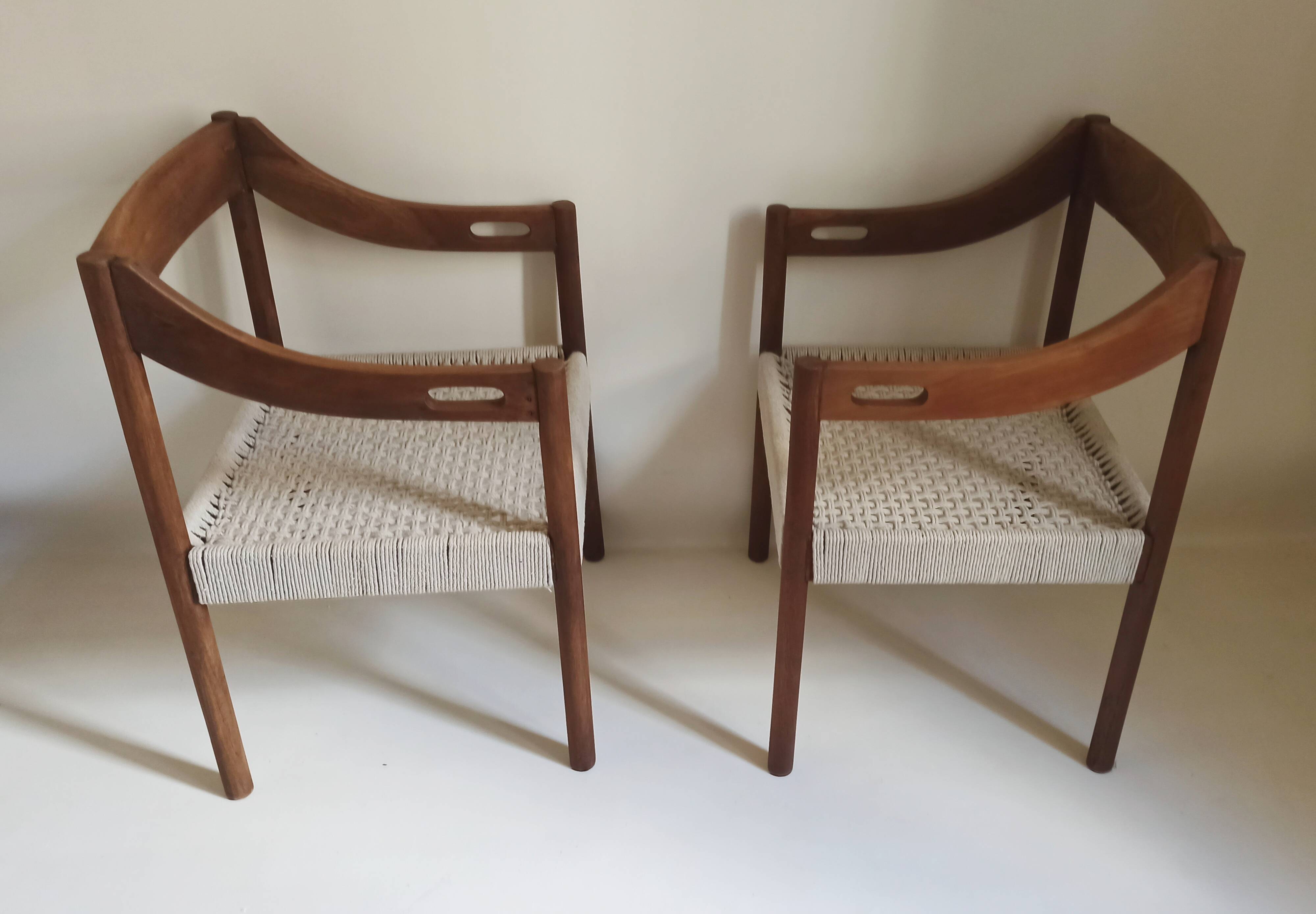 Pair of scandinavian armchairs 50s