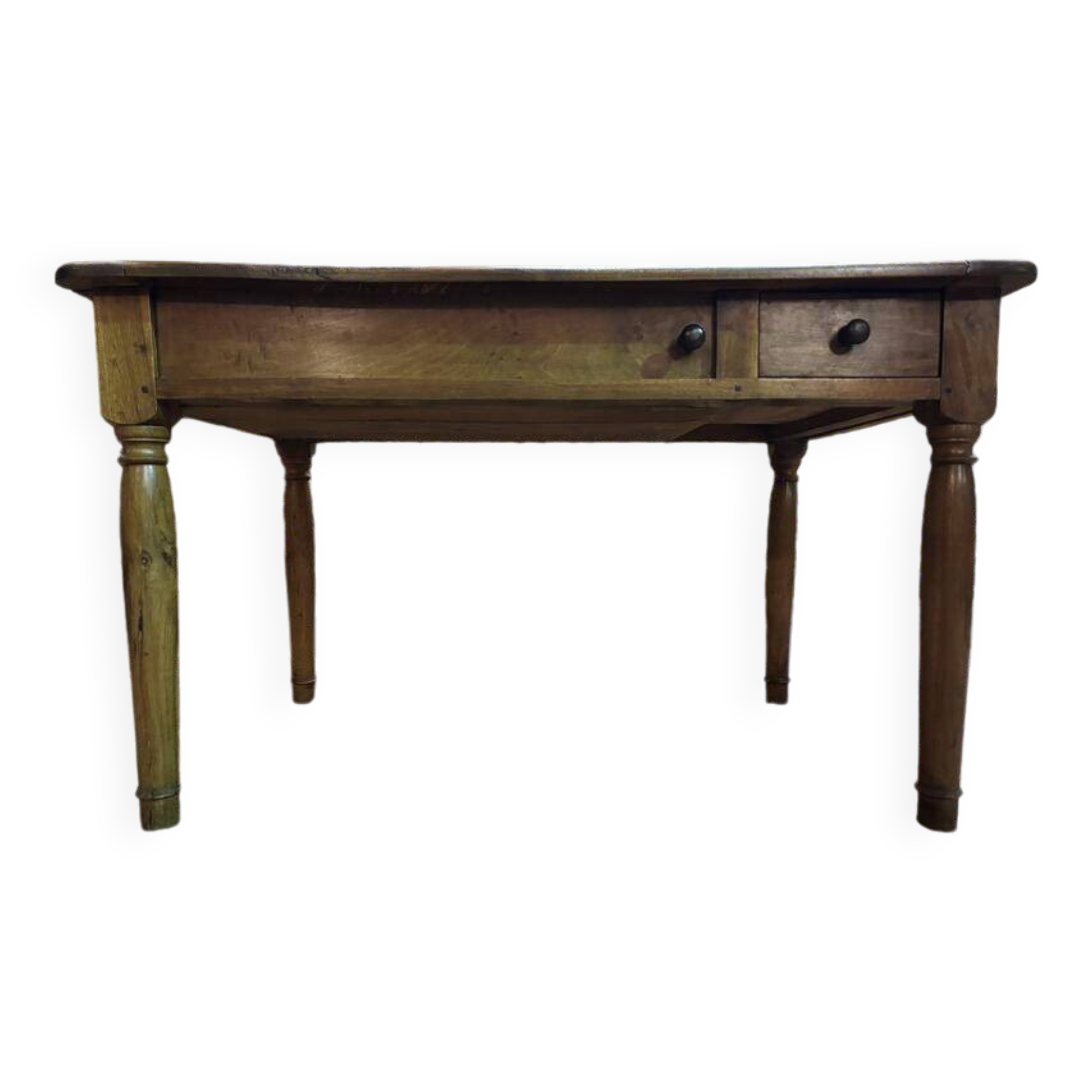 19th century walnut table/desk