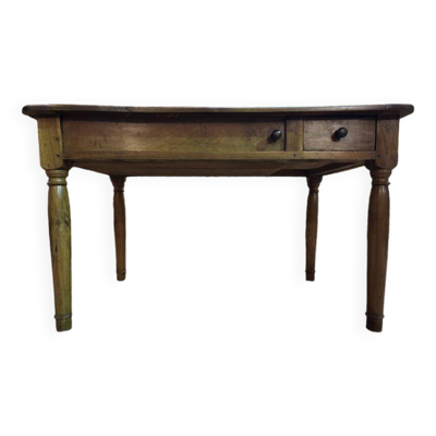 Table/ bureau en noyer  XIXe