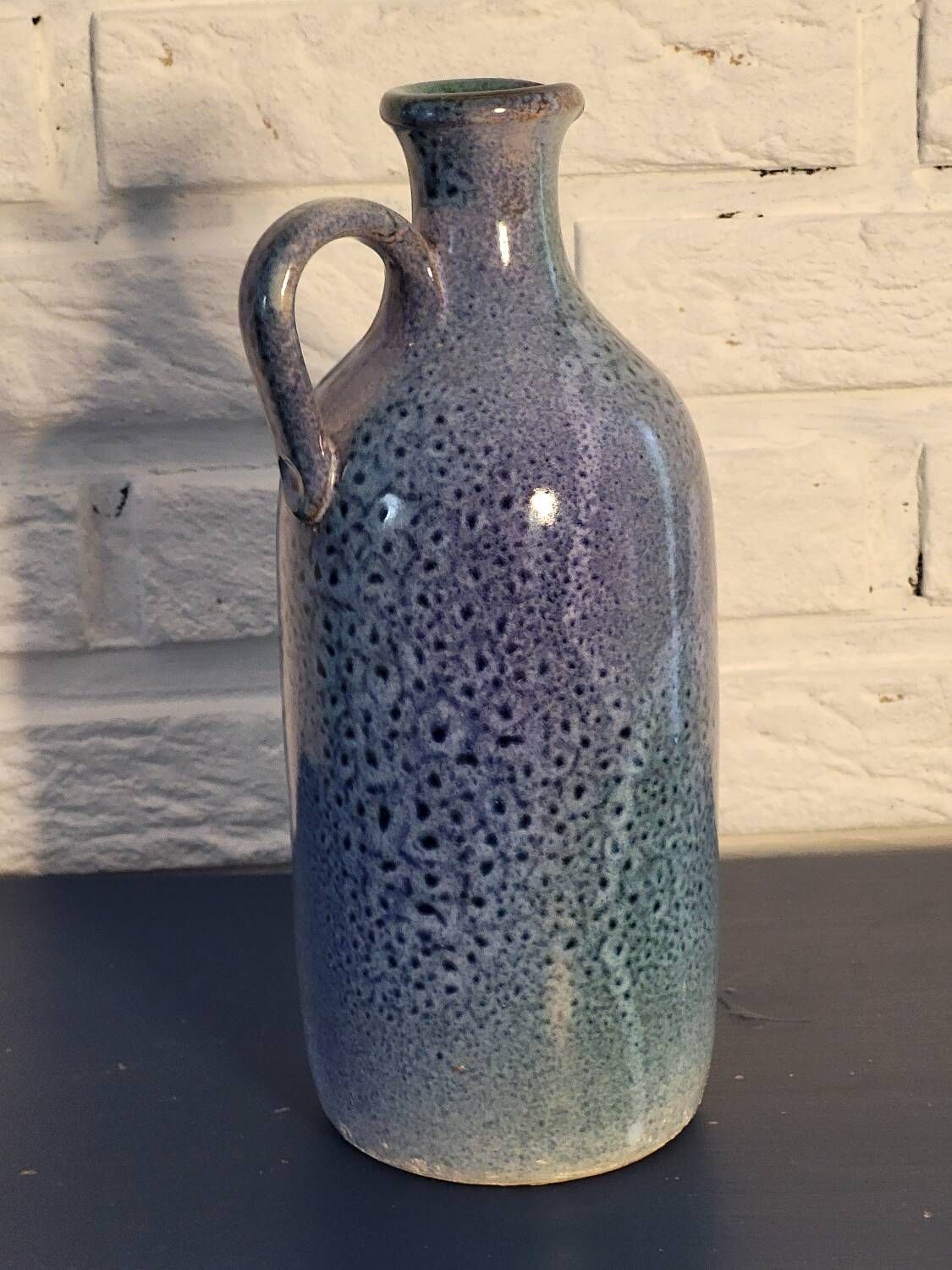 Blue carafe pitcher