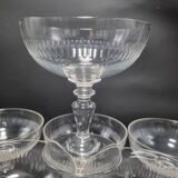 Set of 6 champagne glasses