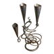 Triple-entwined iron chandelier