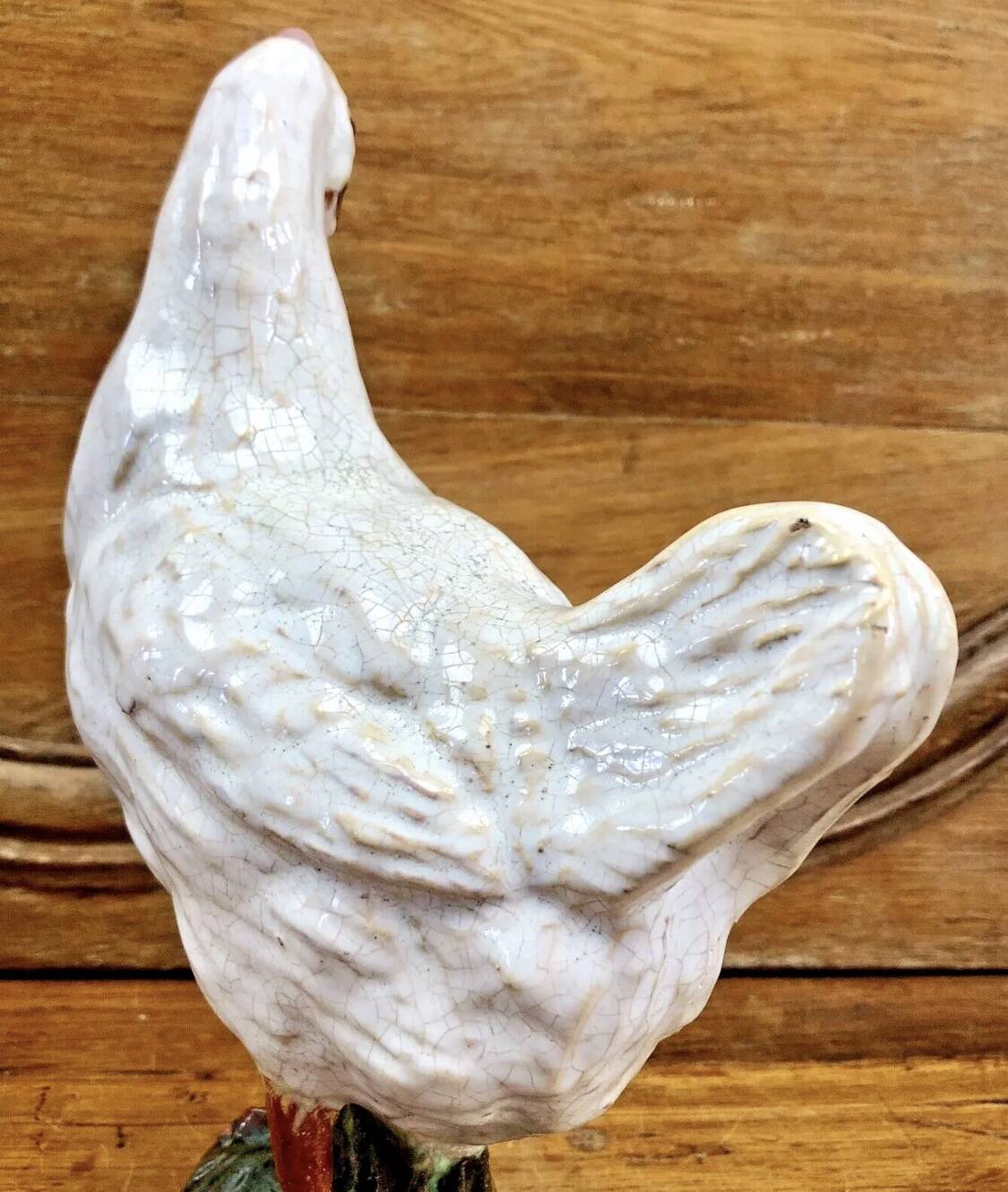 Terracotta hen Bavent XIX sulphide eyes