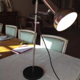 Chromed desk lamp, swivel, vintage, 70s