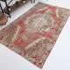 Tapis vintage turc rouge et beige 133x226cm