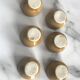 Set of 6 small ceramic candle holders