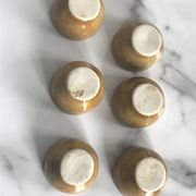 Lot de 6 petits bougeoirs céramique