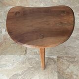 Vintage wooden tripod stool 1950