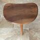 Tabouret tripode vintage en bois  1950