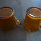2 tasses Duralex ambrées vintage