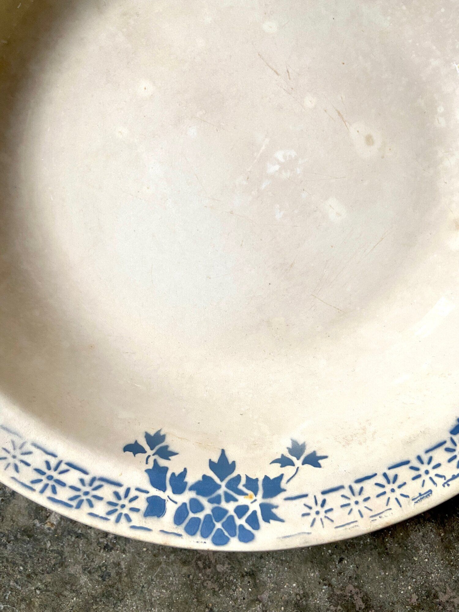 Dessous De Plat En Céramique Badonvillers TOURNEFEUILLE – Blanc – Très Bon état
