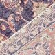 7x11 Vintage Red & Navy Blue Persian Rug, Oriental Rustic Decor, 228x338Cm