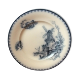 Plate in earthenware Vermont and Blanchet Paris