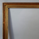 Old frame hollow edges gilded wood gold leaf 53x45 foliage 46x38 cm SB