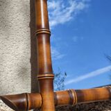 Large antique wooden mirror