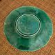 Set of 4 dessert plates in earthenware with vine leaves Gien