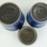 Set of 3 plant pots ceramano pergamon hanns welling 1950s 1960s