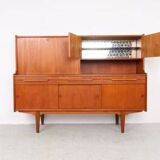 Danish design teak highboard, 1960s
