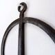 Wrought iron and glass wall candle holder by Bertil Vallien for Boda