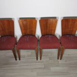 Art Deco Style Dining Chairs by Jindrich Halabala